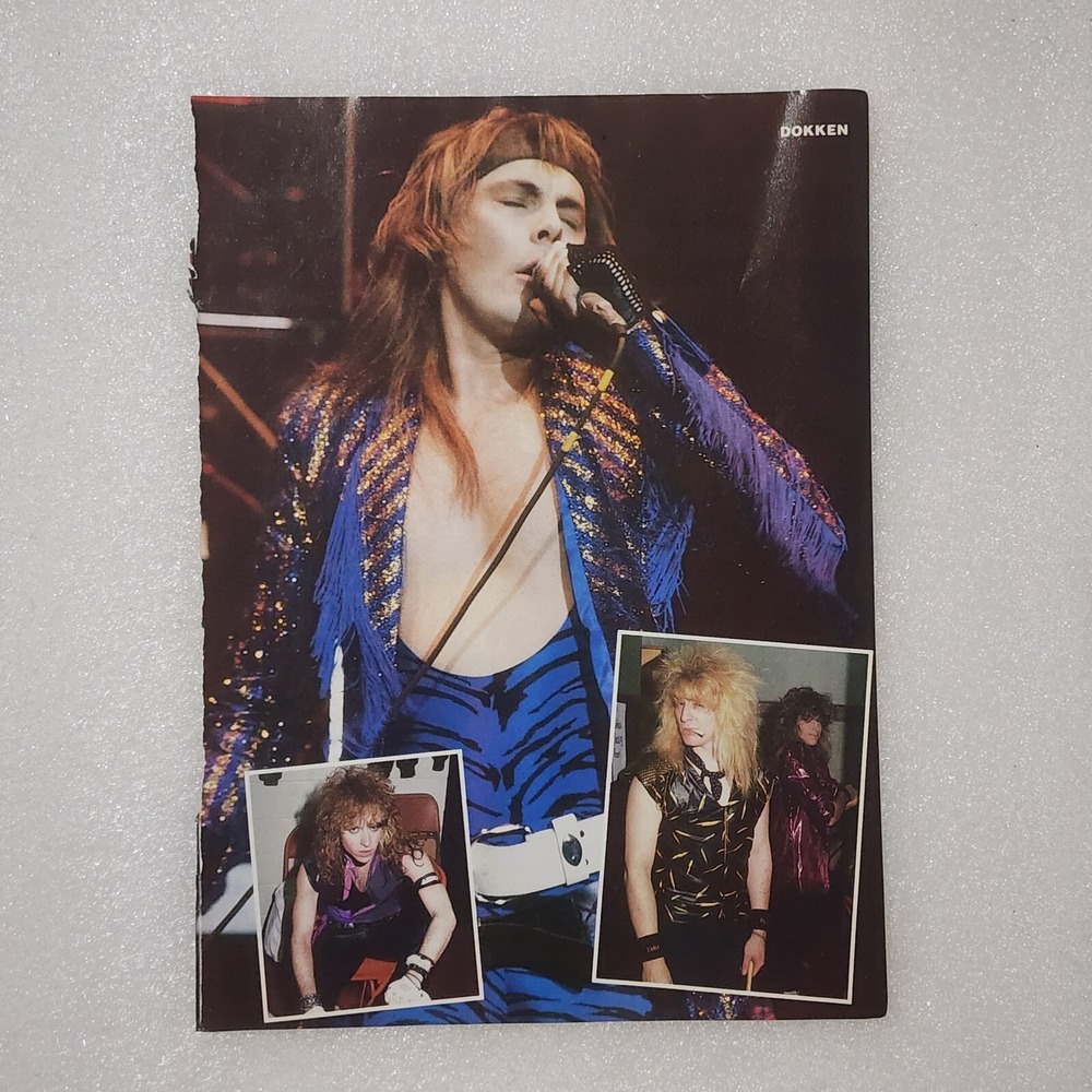 Dokken rock hair band vintage poster clipping 8x10 1990s